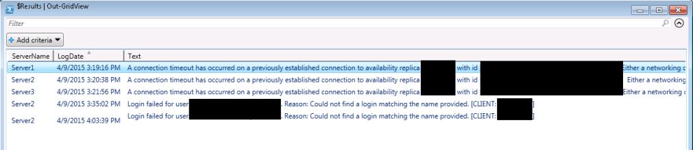 Error Log Results w blank boxes Small2